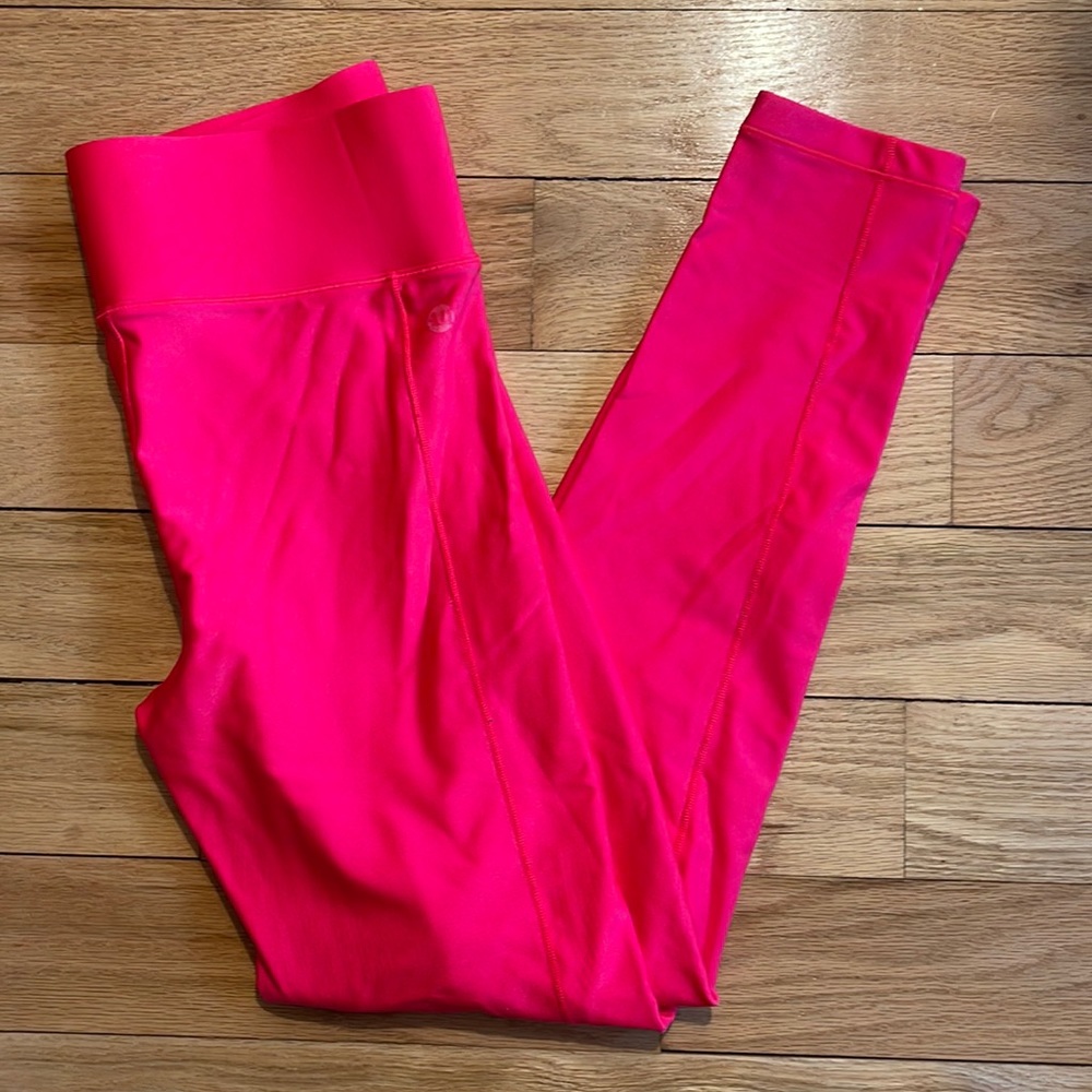 All access by bandier coral shine leggings